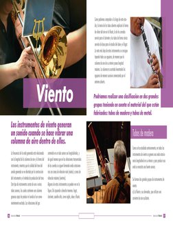 Los instrumentos de viento generan 
un sonido cuando se hace vibrar una 
columna de aire dentro de ellos.
Podríamos realizar