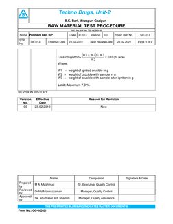 Talc Test Method Instrument Purified Talc BP Testing Procedure | PDF | Infrared Spectroscopy | Solution