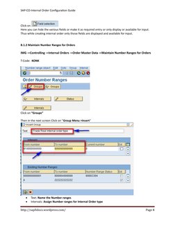 SAP Internal Order Configuration Guide | PDF | Debits And Credits | Cost
