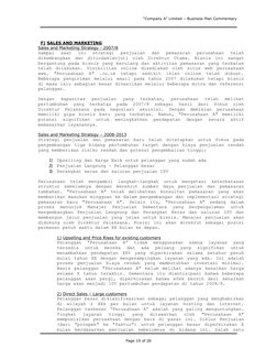 “Company A” Limited – Business Plan Commentary 
Page 10 of 26 
 
 
 
F) SALES AND MARKETING 
Sales and Marketing Strategy - 2