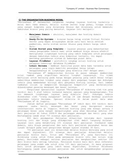 “Company A” Limited – Business Plan Commentary 
Page 5 of 26 
 
 
 
C) THE ORGANISATION BUSINESS MODEL 
"Perusahaan A" menawa