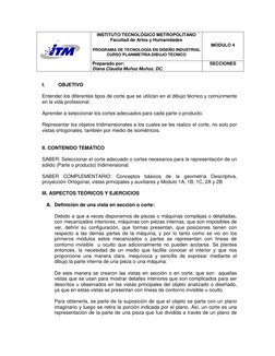 INSTITUTO TECNOLÓGICO METROPOLITANO 
Facultad de Artes y Humanidades 
 
PROGRAMA DE TECNOLOGÍA EN DISEÑO INDUSTRIAL 
CURSO