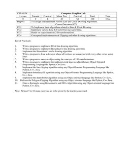 7th Semester CSE Syllabus Overview | PDF | Class (Computer Programming ...
