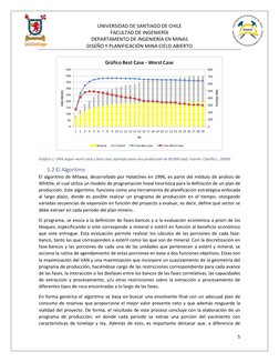 UNIVERSIDAD DE SANTIAGO DE CHILE 
FACULTAD DE INGENIERÍA 
DEPARTAMENTO DE INGENIERÍA EN MINAS 
DISEÑO Y PLANIFICACIÓN MINA