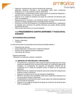 Protocolo de Seguridad para Derrames | PDF | Residuos | Contaminación