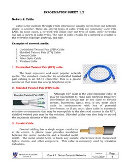 Setting Up Computer Networks Module | PDF | Coaxial Cable | Ip Address