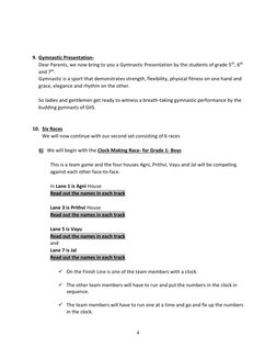 Annual Sports Day Commentary Script | PDF | Sports | Leisure