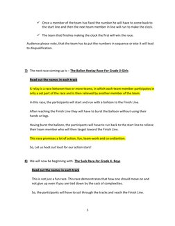 Annual Sports Day Commentary Script | PDF | Sports | Leisure
