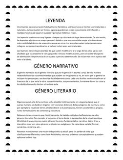 LEYENDA 
Una leyenda es una narración habitualmente fantástica, sobre personas