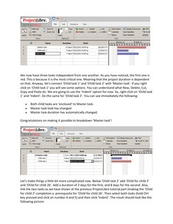 ProjectLibre: First Project Guide | PDF | Overtime | Working Time