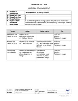 ELABORÓ: 
Comité de Directores de la carrera de 
TSU en Procesos Industriales 
REVISÓ: 
Dirección Académica 
 
APROBÓ: 
C.