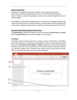 PowerPoint 2016 Basics Workshop Guide | PDF | Microsoft Power Point ...