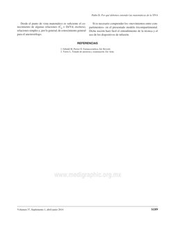 Volumen 37, Suplemento 1, abril-junio 2014
Patlis D. Por qué debemos entender las matemáticas de la TIVA
S189
www.medigraphic