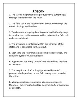 AC Generator Project for Class 12 | PDF | Electric Generator ...