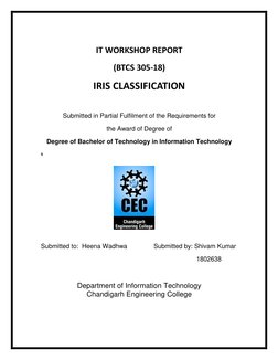 Iris Flower Classification Using ML | PDF | Machine Learning | Applied ...