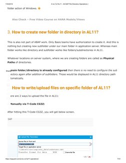 A to Z of AL11 Directory Operations | PDF | Directory (Computing ...