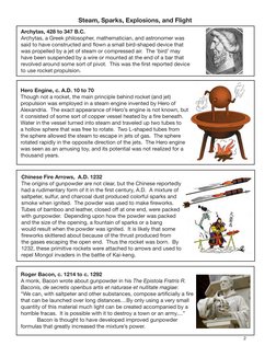 2
Steam, Sparks, Explosions, and Flight
Archytas, 428 to 347 B.C.
Archytas, a Greek philosopher, mathematician, and astronome