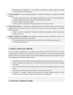 o 
Facilitate student elaborations – ask students to elaborate or explain details and provide 
more complexity to their respo
