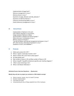 Implementation of page fault ? 
Memory management in Linux ? 
Memory Zones in Linux ? 
Questions on page_allocator and slab