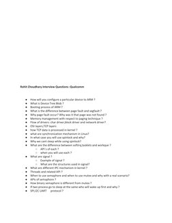 Rohit Choudhary Interview Questions :Qualcomm 
 
 
 
 
 
●
How will you configure a parti