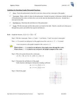 Algebra II Notes                                                 Polynomial Functions