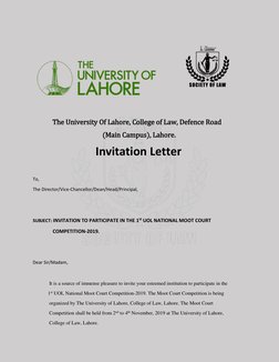 The University Of Lahore, College of Law, Defence Road