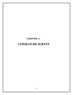 CHAPTER -2 
 
                          LITERATU