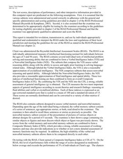RIAS™ Score Report: RIAS Subtest Scores/Index Summary | PDF | Memory ...