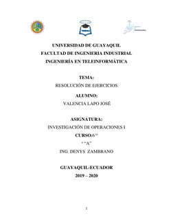 1 
 
 
                   
 
 
UNIVERSIDAD DE GUAYAQUIL 
FACULTAD DE INGENIERIA INDUSTRIAL 
INGENIERÍA EN TELEINFORMÁTICA
