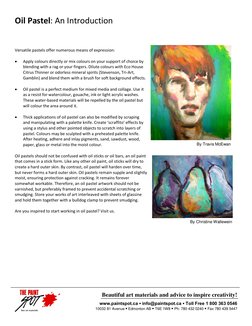 Pastel Introduction Introduction to Oil Pastels | PDF | Pastel | Paintings