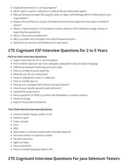 Duplicate elements in a string program?
Which type is used in collections to add all the primitive data types?
Manual testing