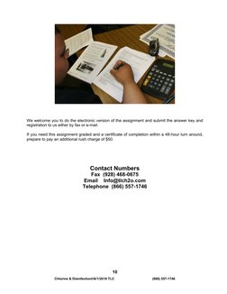 Chlorine & Disinfection©6/1/2018 TLC                                         (866) 557-1746 
10