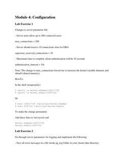 EnterpriseDB PostgreSQL Lab Exercises | PDF | Postgre Sql | Databases