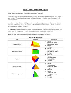 Classifying Three-Dimensional Figures | PDF | Rectangle | Vertex (Geometry)
