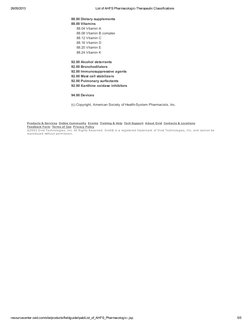 List of AHFS Pharmacologic Therapeutic Classifications PDF | PDF ...