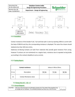 Document No.
SE-SCI-CON-S-62
Solution Centre India
Design & Engineering Procedure
Revision No. 00
Date: 01/06/2013 
Departmen