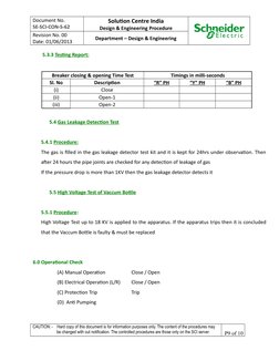 Document No.
SE-SCI-CON-S-62
Solution Centre India
Design & Engineering Procedure
Revision No. 00
Date: 01/06/2013 
Departmen