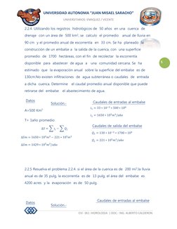 UNIVERSIDAD AUTONOMA “JUAN MISAEL SARACHO” 
UNIVERSITARIOS: ENRIQUEZ / VICENTE 
 
 CIV -361  HIDROLOGIA  | DOC.: ING. ALBERTO