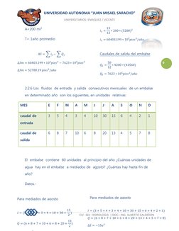 UNIVERSIDAD AUTONOMA “JUAN MISAEL SARACHO” 
UNIVERSITARIOS: ENRIQUEZ / VICENTE 
 
 CIV -361  HIDROLOGIA  | DOC.: ING. ALBERTO