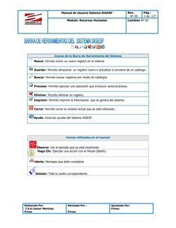 Manual de Usuario Sistema SIGESP 
Rev.: 
Nº 00 
Pág.:  
1 de  127 
Módulo: Recursos Humanos 
Cambios Nº 00 
 
Elaborado Por