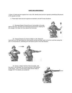 USMC Hand and Arm Signals Guide | PDF | Hand | Arm