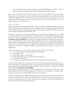buyout offer by two private equity companies, Apollo Global Management (APO)  and Texas 
Pacific Group (TPG Capital) for $27.