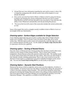 •
All part files now store information regarding the units used to create it, when a file 
is loaded the configuration file w