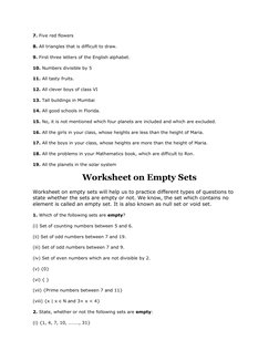 Sets Worksheet: Set-Builder Form Practice | PDF | Numbers ...