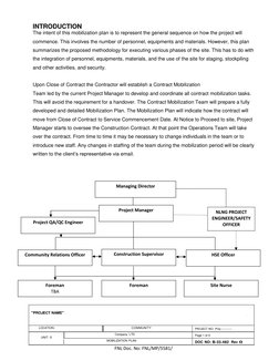 "PROJECT NAME" 
- 
LOCATION: 
I  
COMMUNITY 
PROJECT NO: Proj----------- 
 
UNIT: 0 
I 
Company  LTD 
Page 1 of 5 
I 
MOB