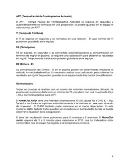 APTT (Tiempo Parcial de Tromboplastina Activado)
El APTT - Tiempo Parcial de Tromboplastina Activado se expresa en segundo