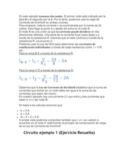 En este ejemplo tenemos dos nodos. El primer nodo está indicado por la 
letra B y el segundo por la E. Por lo tanto, podemos