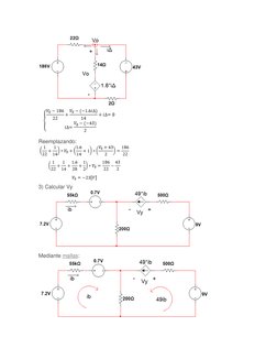 Reemplazando: 
 
3) Calcular Vy 
 
Mediante mallas: (https://electricidadparaingenieros.com/inicio/analisis-de-circuitos-