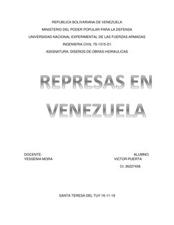 REPUBLICA BOLIVARIANA DE VENEZUELA 
MINISTERIO DEL PODER POPULAR PARA LA DEFENSA 
UNIVERSIDAD NACIONAL EXPERIMENTAL DE LAS FU