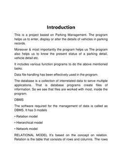 Python Parking Management System Project | PDF | Parking | Databases